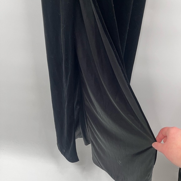 Revelry Dress Womens 12 Black Skye Velvet Maxi Elegant Sleeveless Cowl Neck - Picture 6 of 13